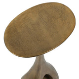 Tolstoy Accent Table, Antique Brass