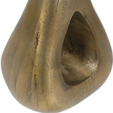Tolstoy Accent Table, Antique Brass