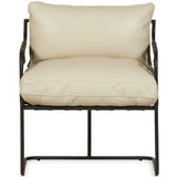 Toluca Leather Chair, Birch Cream