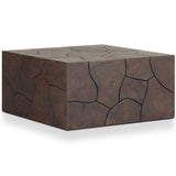 Tomlin Outdoor Bunching Table, Saddle Brown by Four Hands