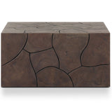 Tomlin Outdoor Bunching Table, Saddle Brown by Four Hands