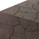 Tomlin Outdoor Bunching Table, Saddle Brown by Four Hands