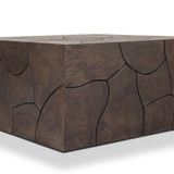 Tomlin Outdoor Bunching Table, Saddle Brown by Four Hands