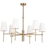 Toni Large Chandelier, Natural Brass