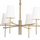 Toni Large Chandelier, Natural Brass