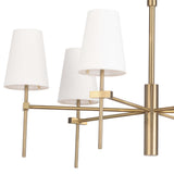 Toni Large Chandelier, Natural Brass