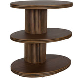 Top Tier Side Table, Brown-Furniture - Accent Tables-High Fashion Home