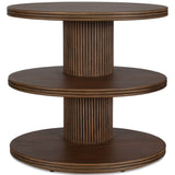 Top Tier Side Table, Brown-Furniture - Accent Tables-High Fashion Home