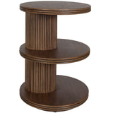 Top Tier Side Table, Brown-Furniture - Accent Tables-High Fashion Home
