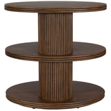 Top Tier Side Table, Brown-Furniture - Accent Tables-High Fashion Home