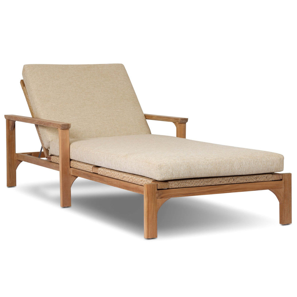Topeka Outdoor Chaise, Ellor Beige by Four Hands-Furniture - Chair-High Fashion Home