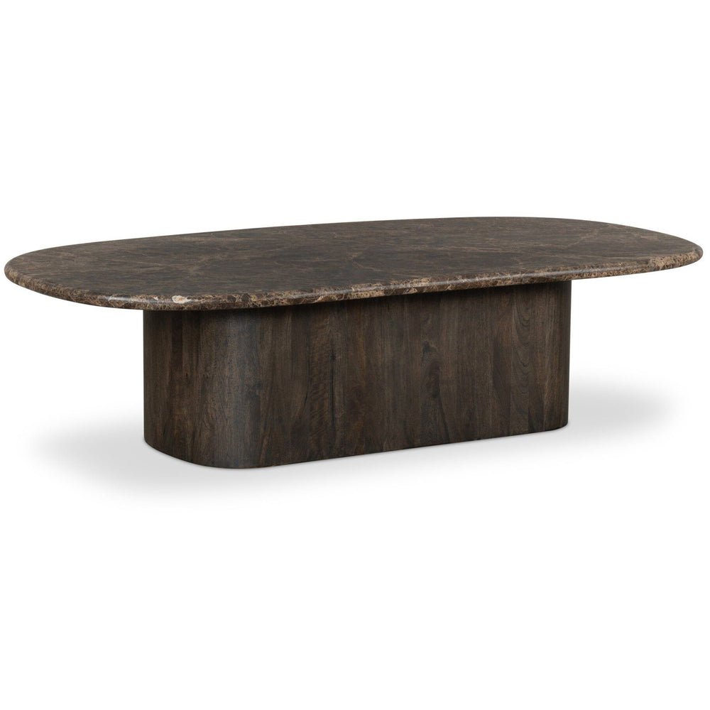 Tori Coffee Table, Brown Marble by Four Hands-Furniture - Accent Tables-High Fashion Home