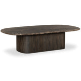 Tori Coffee Table, Brown Marble by Four Hands-Furniture - Accent Tables-High Fashion Home