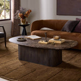 Tori Coffee Table, Brown Marble by Four Hands-Furniture - Accent Tables-High Fashion Home