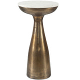 Torin Drink Table, Antique Brass