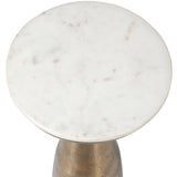 Torin Drink Table, Antique Brass