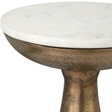 Torin Drink Table, Antique Brass