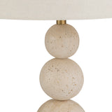 Torrence Marble Table Lamp, Cream-Lighting-High Fashion Home
