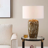 Torrence Table Lamp, Caramel Chocolate Cream