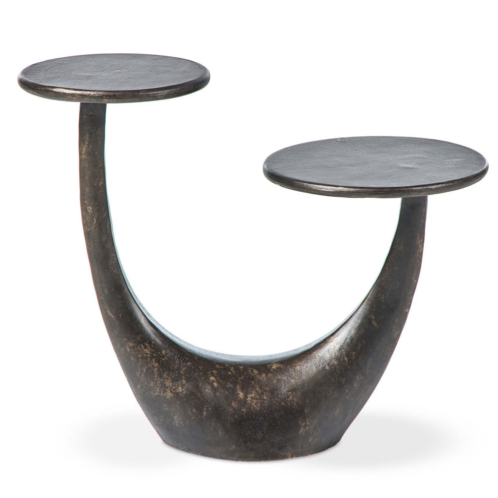 Torrid End Table, Distressed Bronze by Four Hands-Furniture - Accent Tables-High Fashion Home