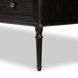 Toulouse Marble Chest, Distressed Black-Furniture - Storage-High Fashion Home