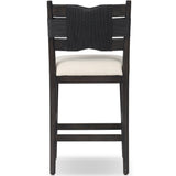 Tova Counter Stool, Distressed Black by Amber Lewis x Four Hands-Furniture - Dining-High Fashion Home