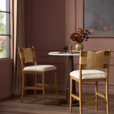 Tova Counter Stool, Light Buff by Amber Lewis x Four Hands-Furniture - Dining-High Fashion Home