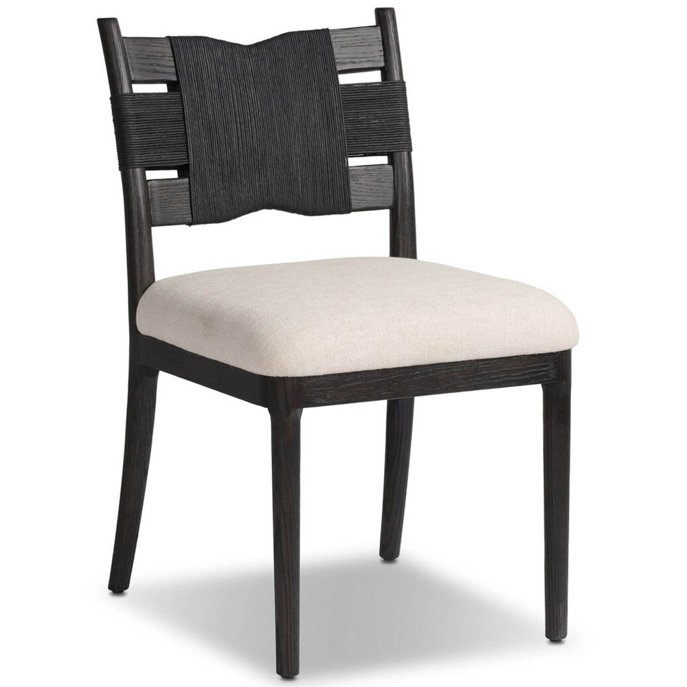 Tova Dining Chair, Distressed Black by Amber Lewis x Four Hands, Set of 2