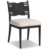 Tova Dining Chair, Distressed Black by Amber Lewis x Four Hands, Set of 2