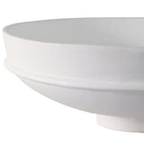 Traditional Pedestal Bowls, White, Set of 2-Accessories-High Fashion Home