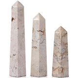 Travertine Obselisk Set, Romano Fosse Travertine-Accessories-High Fashion Home
