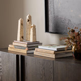 Travertine Obselisk Set, Romano Fosse Travertine-Accessories-High Fashion Home