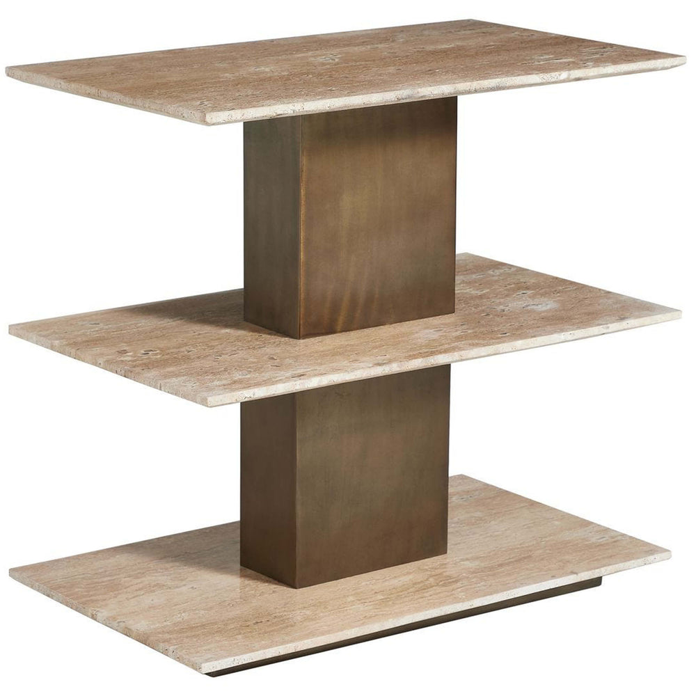 Travertini Accent Table, Natural