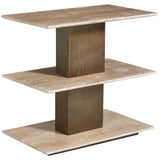 Travertini Accent Table, Natural