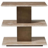 Travertini Accent Table, Natural