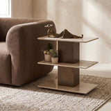 Travertini Accent Table, Natural