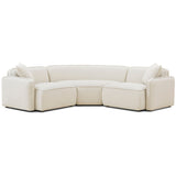 Travie 3 Piece Upcycled L-Sectional, Sand-Furniture - Sofas-High Fashion Home