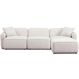 Travie 4 Piece Modular Sectional, Sand