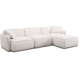 Travie 4 Piece Modular Sectional, Sand