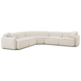 Travie 5 Piece L-Sectional, Sand-Furniture - Sofas-High Fashion Home