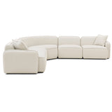 Travie 5 Piece L-Sectional, Sand-Furniture - Sofas-High Fashion Home