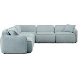 Travie Modular L-Sectional, Light Green
