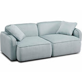 Travie Modular Loveseat, Light Green