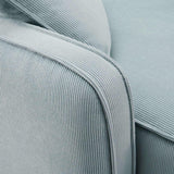 Travie Modular Loveseat, Light Green