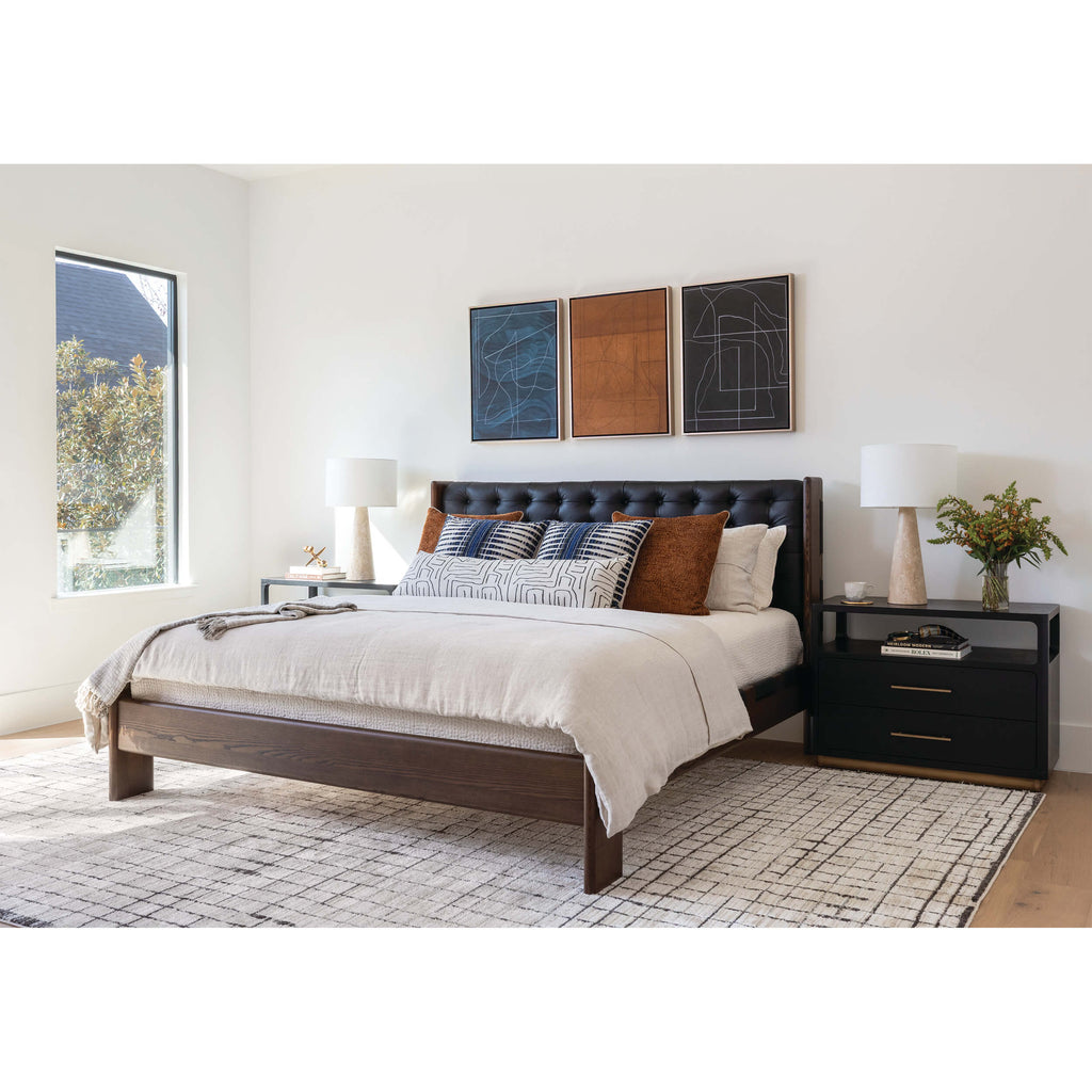 Travis Tall Table Lamp, Travertine – High Fashion Home