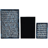 Trays w/Inlay Pieces, Blue/White, Set of 3-Accessories-High Fashion Home
