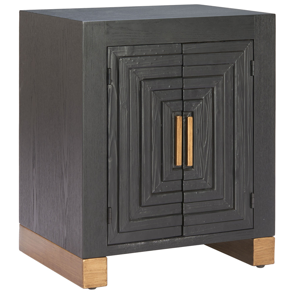 Trazo Side Table, Black