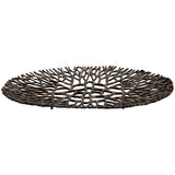 Tree Branch Plate, Bronze-Accessories-High Fashion Home