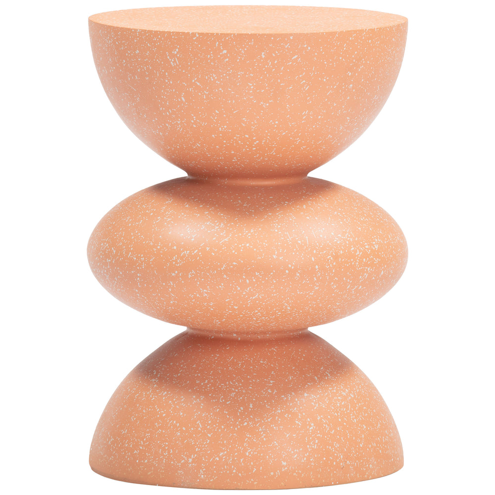 Tressa Side Table, Terracotta-Furniture - Accent Tables-High Fashion Home