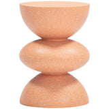 Tressa Side Table, Terracotta-Furniture - Accent Tables-High Fashion Home